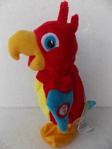 ripetix pappagallo parrot perroquet papagei uccello talking peluche decar 26138 - Picture 1 of 4