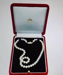 1950/60s Authentic Fuji Pearl Vintage Japanese Cultured Akoya 16" Pearl Necklace - Picture 1 of 11