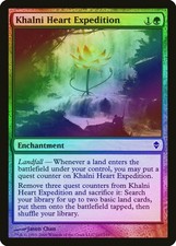 Khalni Heart Expedition FOIL Zendikar HEAVILY PLD Green Common MTG CARD ABUGames