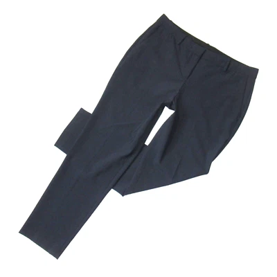 Pantalones al tobillo ajustados de lana elástica azul marino Theory Testra 2B Edition 12 nuevos con etiquetas Foto 1 de 4