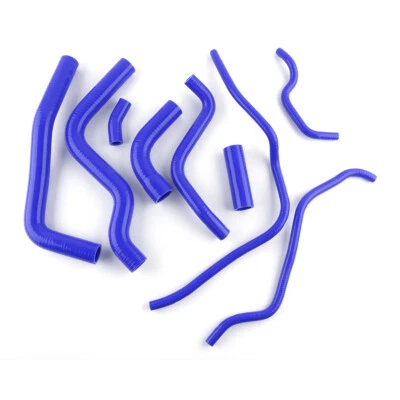 Juego de mangueras de refrigerante de radiador de silicona de 3 capas azul para Yamaha FZ6 FZ 6 2003-2011 Foto 1 de 4