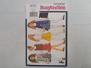 Butterick Pattern - Girls' Vest & Skirt (7-10) #3653 - Uncut - Picture 1 of 6