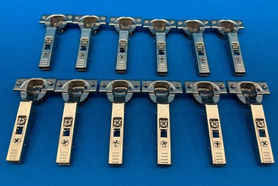 Set of 12x - Blum 71B3550 Blumotion 110-Degree Full Overlay Cabinet Door Hinges - Image 1 of 4