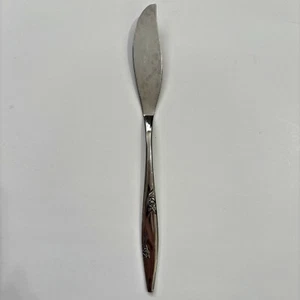 Rose Duet Master Butter Knife Oneida Stainless Flatware Made USA Vintage - Picture 1 of 5
