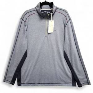 Tommy Bahama Island Zone Rio Valley 1/2 Zip Pullover Mens L Blue Note NEW w/ Tag - Picture 1 of 14