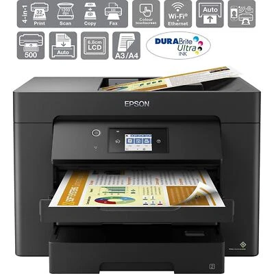 Epson Workforce WF-7830DTWF C11CH68401 Inkjet All-in One Printer, A3, Colour - Image 1 of 4