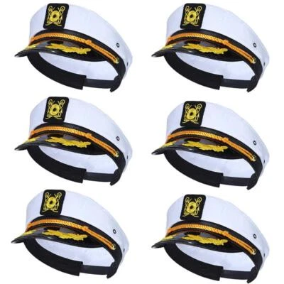 Captain Hat Sailor Hat for Women Boating Captain Hat for Men for Party for Fr... - Image 1 of 4