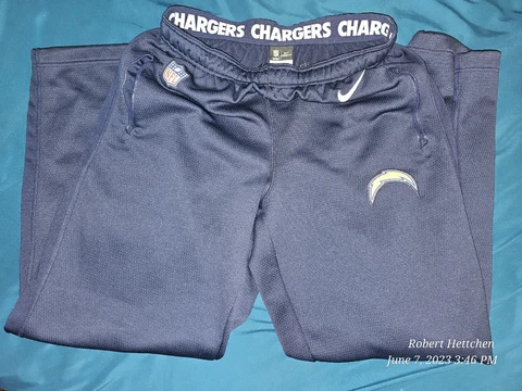 LA Chargers Nike NFL On Field Apparel Therma-Fit Athletic Pants Men's Blue XL Cover