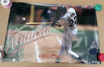 1992 WILL CLARK THE NATURAL POSTER SF GIANTS - COSTACOS BROS 35 x 23" - ROUGH - Image 1 of 4