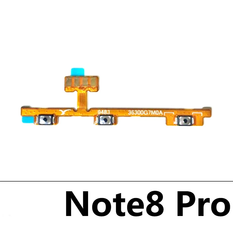 RATZETRADE Für Redmi Note 8 Pro - Power Flex Ein/Aus Laut/Leise - Volume - *DE* Xiaomi