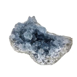 Celestite, 2.25 lbs, crystal, cluster, specimen, display, mineral, blue, #R-6098 - Picture 1 of 11