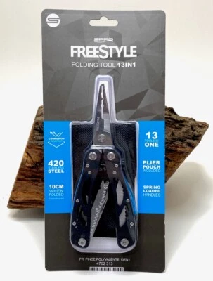 Spro Freestyle Folding Tool 13in1 faltbare Zange Multitool Sprengringzange usw. - Bild 1 von 4