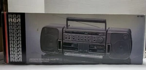 Vintage RCA Boombox AM/FM Dual Cassette Portable Component  - Picture 1 of 9