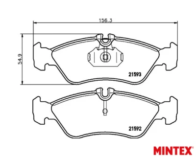 Juego de pastillas de freno traseras Mintex MDB1738 para Mercedes-Benz Sprinter VW LT 28-35 / 46 Foto 1 de 2