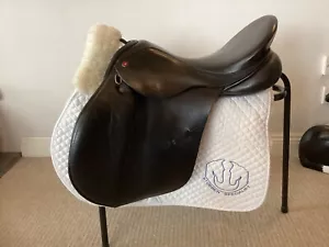 Albion K2 Adjusta GP Saddle 17.5” Wide Black - Picture 1 of 13