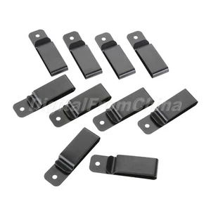 1/5/10Pcs Metal Belt Clip Leather Craft Spring Buckle Sheath Clips Hook Black - Picture 1 of 10