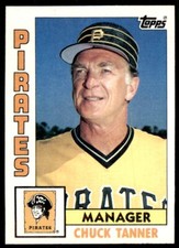 1984 Topps Cards Chuck Tanner mgr Pittsburgh Pirates #291