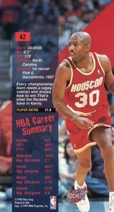 1995-96 Fleer NBA Jam Session Kenny Smith #42 Tall Boy PERFECT MINT Cond - Picture 1 of 2