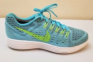 Nike Women Lunartempo 705462-400 Blue Green Running Shoes Lace Up Low Top Size 8 - Picture 1 of 12