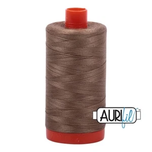 Aurifil 50wt, 2370 Sandstone, 100% Cotton Thread. Mako Egyptian Cotton. 1300M - Picture 1 of 1