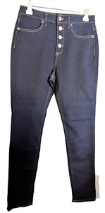 No Boundaries women's 13 button fly blue jeans 30/29 preowned - Picture 1 of 5