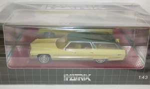 Matrix Cadillac de Ville Station Wagon pale yellow with green roof 1:43 scale - Picture 1 of 1