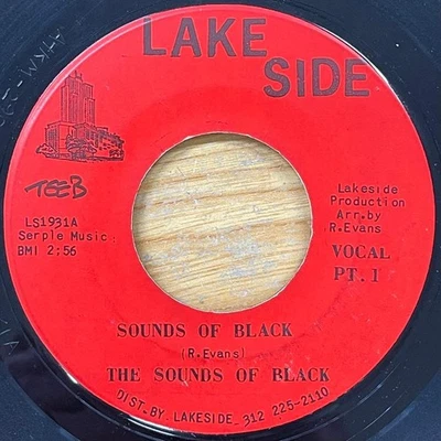 The Sounds of Black 7" Single Deep Funk VG Lake Side Record Vo - Image 1 of 2