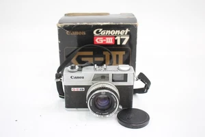 Vintage Canon Canonet QL17 G-III Rangefinder Film Camera w/ Original Box - Imagen 1 de 6