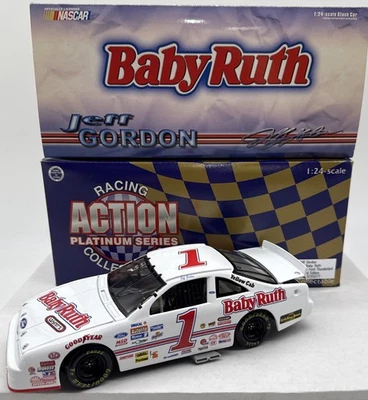 Ford Thunderbird 1992 Jeff Gordon #1 Baby Ruth 1:24 Diecast Action Platinum 1998 Foto 1 de 4
