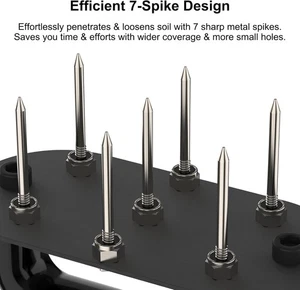 Handfräse Garten Rasen Belüfter Erdspieß Werkzeug tragbar manuell - Bild 1 von 5