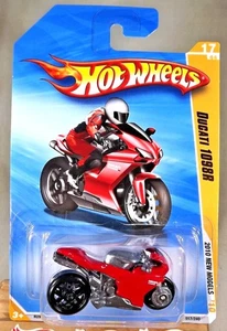 2010 Hot Wheels #17 New Models 17/44 DUCATI 1098R Red Variant Minor Card Damage - Picture 1 of 3