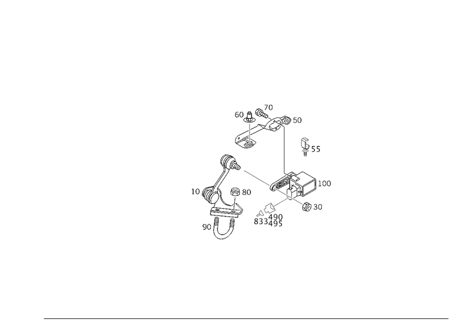 Varilla Original Mercedes-Benz 209-320-02-89 Foto 1 de 1