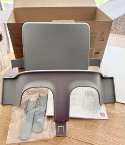Juego de bebé Stokke genuino con planeadores gris tormenta - nuevo para silla alta Tripp Trapp - Imagen 1 de 7
