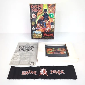 KASUMI NINJA Atari Jaguar CIB PAL EUR (English) with Original HEADBAND + Manual - Picture 1 of 16