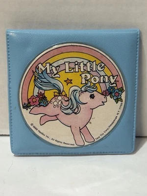 Espejo compacto plegable azul My Little Pony 1986 vintage Hasbro Tara Toy Corp. Foto 1 de 4