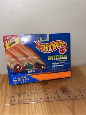 1996 Trans Mutant Hot Wheels Micro Vehicle Small Size Big Speed w/Track #15715 - Image 1 of 4