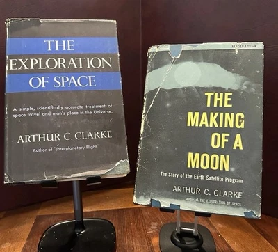 Arthur C. Clarke The Exploration of Space 1951 The Making Of A Moon 1958 2HB LOT - Image 1 of 4