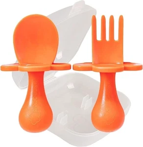 Grabease Baby and Toddler Self Feeding Utensils Spoon and Fork - Picture 1 of 9