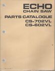 Echo Kioritz Chainsaw CS-702VL, CS-602VL Parts Catalogue