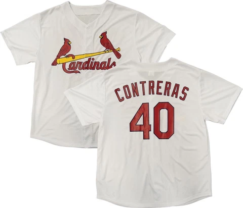 8/5/23 PRESALE: Wilson Contreras Home White Jersey St. Louis Cardinals - NIB SGA Cover