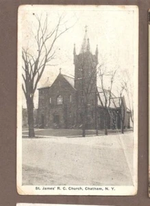 ALTE POSTKARTE UNBENUTZT ST JAMES CHURCH CHATHAM NEW YORK - Bild 1 von 1