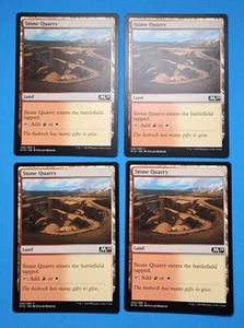 4x Stone Quarry Core Set 2019 Mtg Magic Gathering Card Dual Land Mana 256 - Picture 1 of 4