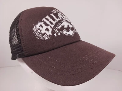Кепка бейсболка регулируемая с сеткой Billabong для дальнобойщиков серфинга коньков коричневая черная - Изображение 1 из 4