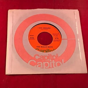 BEACH BOYS I Get Around 1975 USA 7" Vinyl single Don't Worry Baby 45 record - Imagen 1 de 2