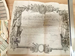 DIPLOME AU NOM DU ROI./ CHARLES-PHILIPPE DE FRANCE, FILS DE FRANCE - Picture 1 of 2