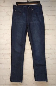 Nautica Boys Size 12 Blue Denim Straight Leg Slim Jeans - Picture 1 of 11