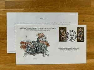 MALTA 1978 FDC FRANKLIN LANDMARKS CHURCH KNIGHTS FOGGINI MAZZUOLI STATUES - Picture 1 of 2