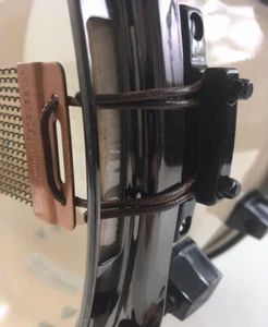 SnareFlair Vintage Style Snare Drum🥁 Wire Cord Rustic Brown USA Made Percussion - Picture 1 of 2