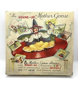 Mother Goose Playhouse: 1953 Stand Up Cards w/ Vinyl Record In Original Box - Picture 1 of 12