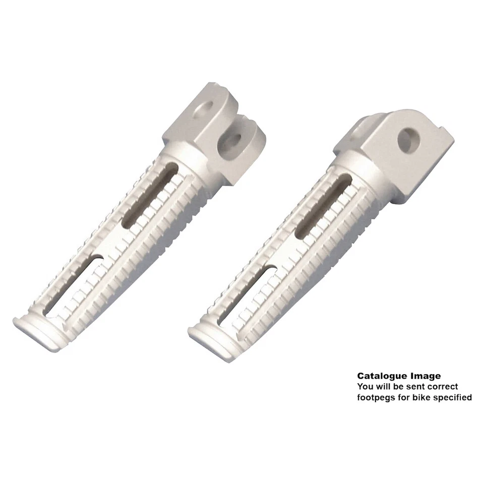 BikeTek Alloy Billet Aluminium Rear Foot Pegs To Fit Kawasaki ZX-6R ZX-9R ZX-12R - Image 1 of 1